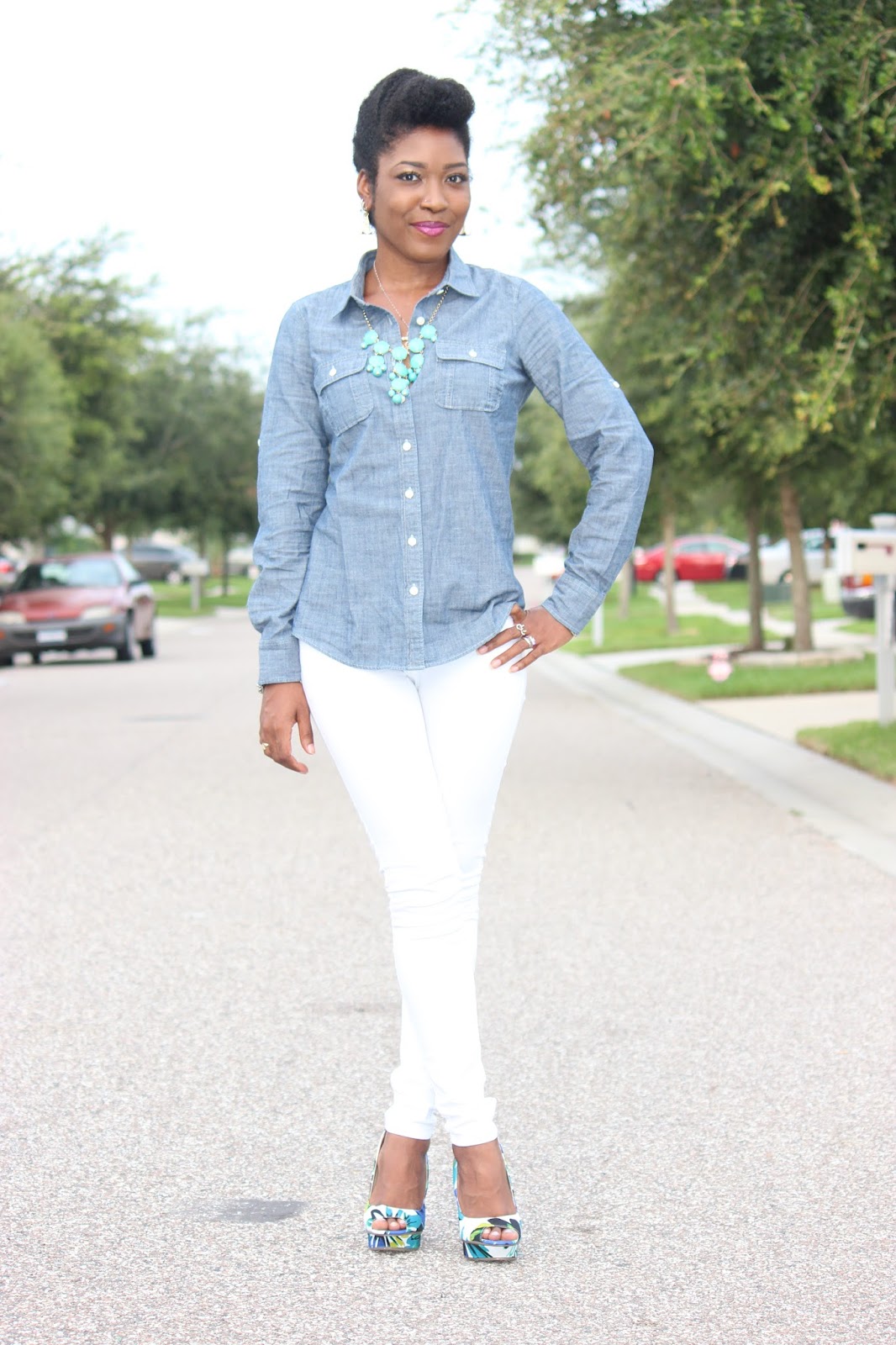 How I Style Chambray: Denim on Denim with Chambray look 3 ...