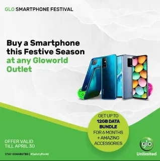 Buy a smartphone and get Glo free data for 6 months