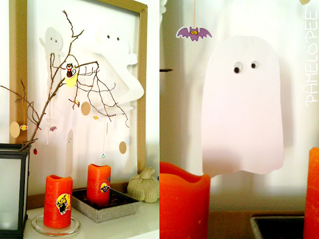 pamelopee: Noch schnell gezeigt: Halloween Deko Kaminsims und Diele 2015