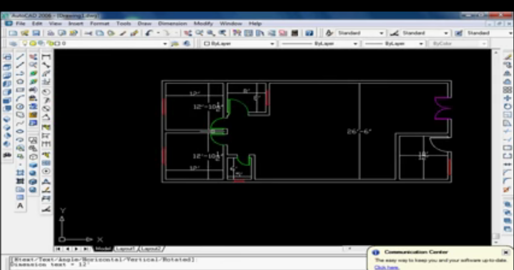 AutoCAD Tutorial How To Draw A Basic Architectural Floor Plan Step By