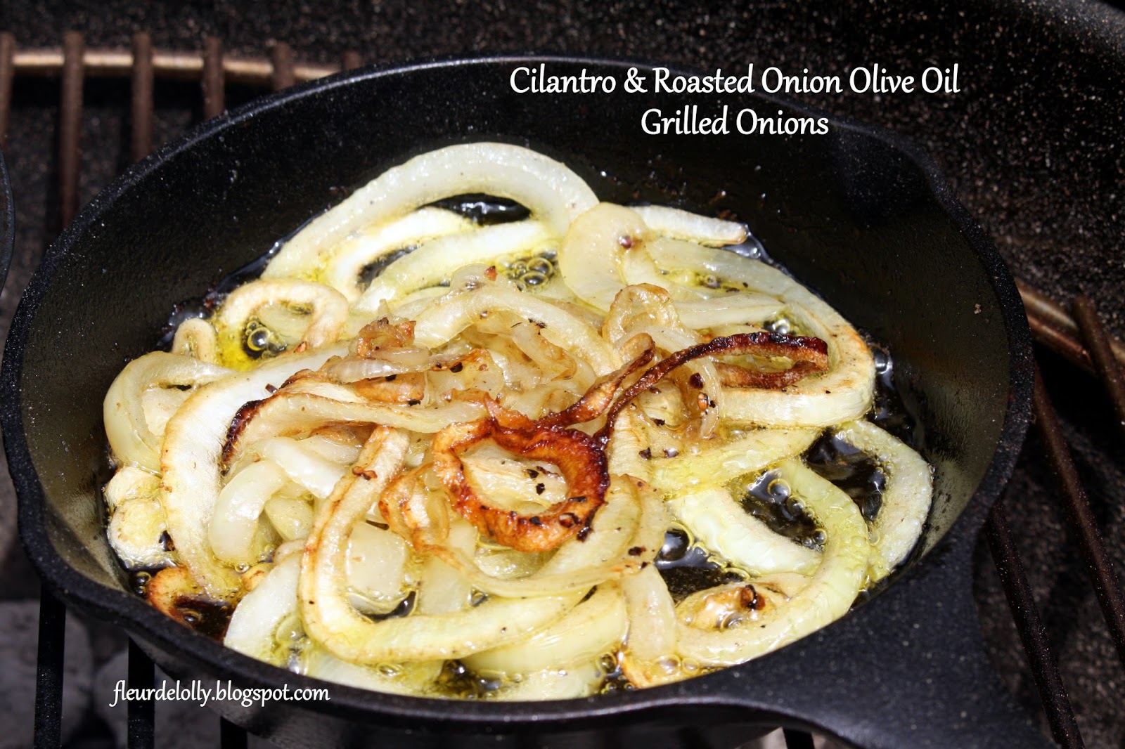 Fleur de Lolly Grilled Onions with Cilantro & Roasted Onion Infused