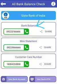 state bank balance check online