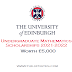 University of Edinburgh Global Undergraduate Mathematics Scholarships 2021-2022 