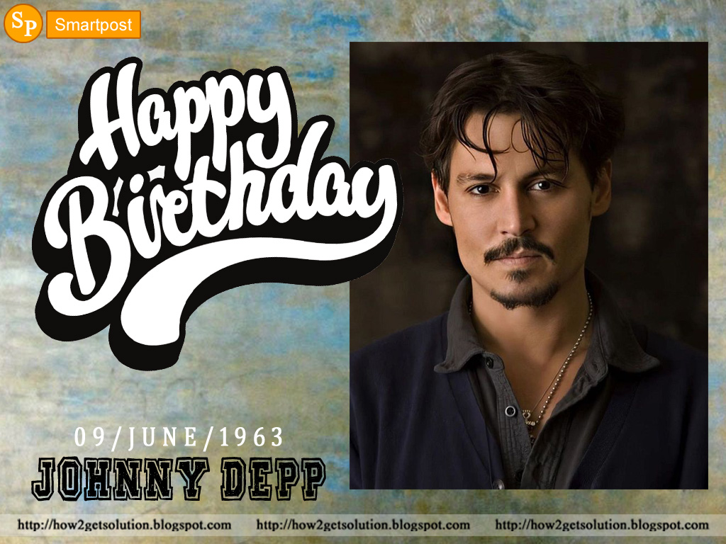 Happy Birthday Photo: Photo Download: Johnny Depp | Happy Birthday HD