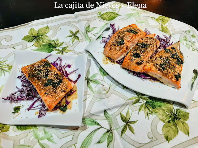 Salmón en salsa de lima y miel