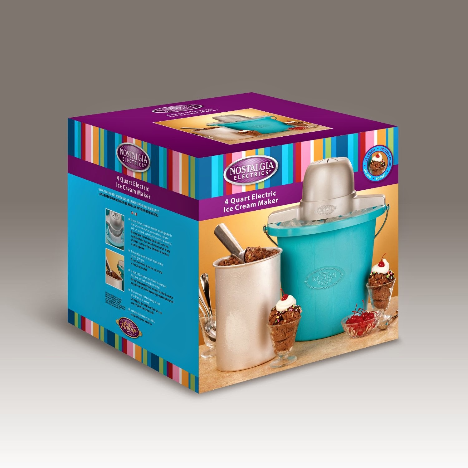 Cheap Nostalgia Electrics ICMP400BLUE ice Cream Maker