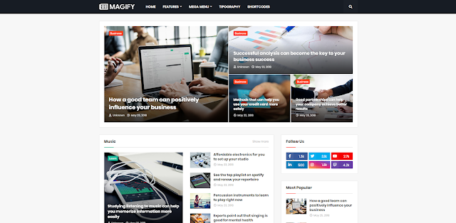 Magify Blogger Teması