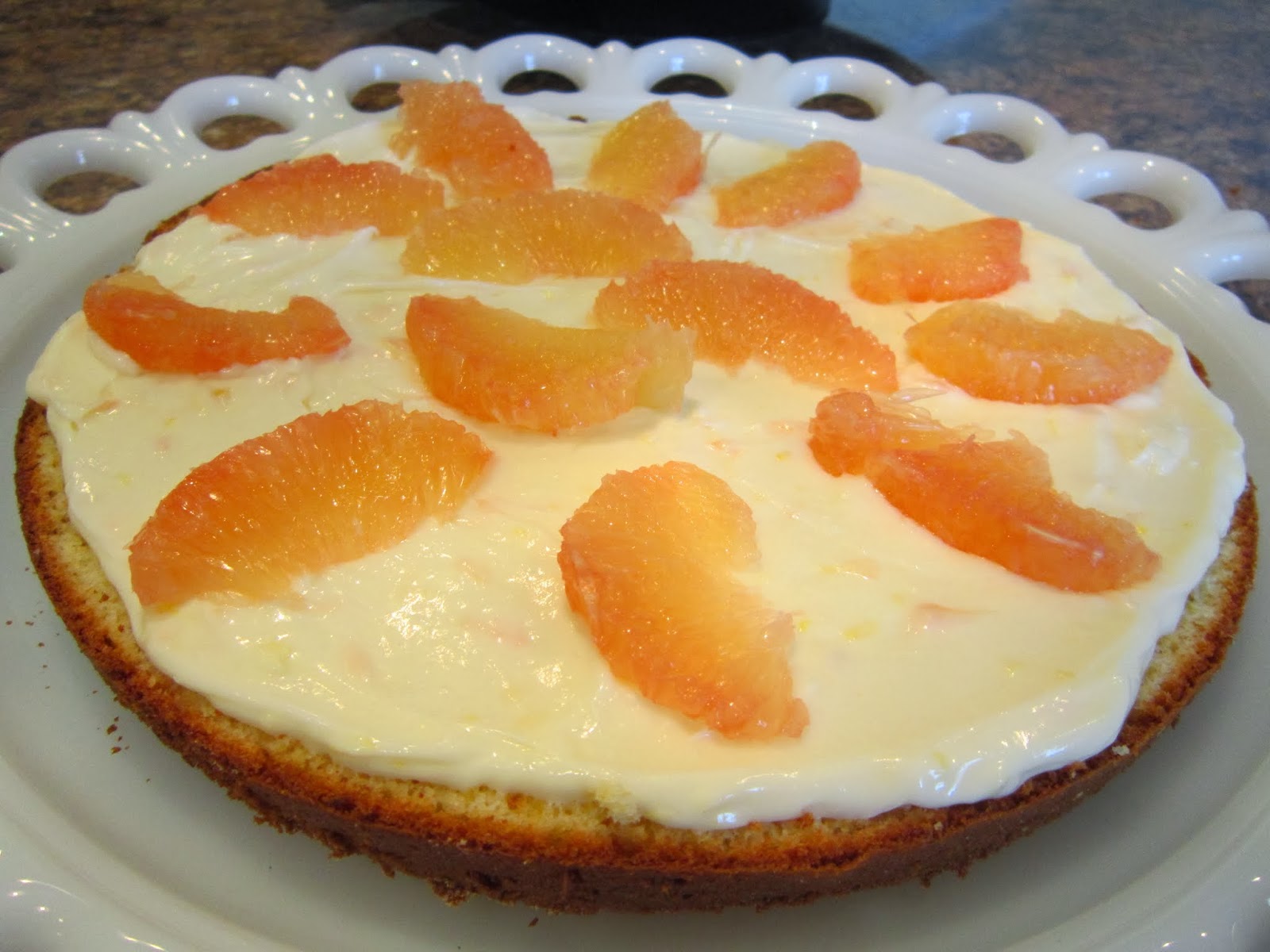 Grapefruit Cake with GrapefruitCream Cheese Frosting