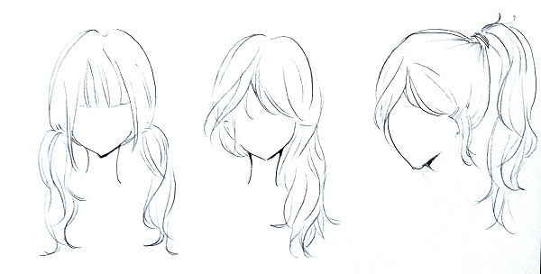 Cara Menggambar Anime Rambut