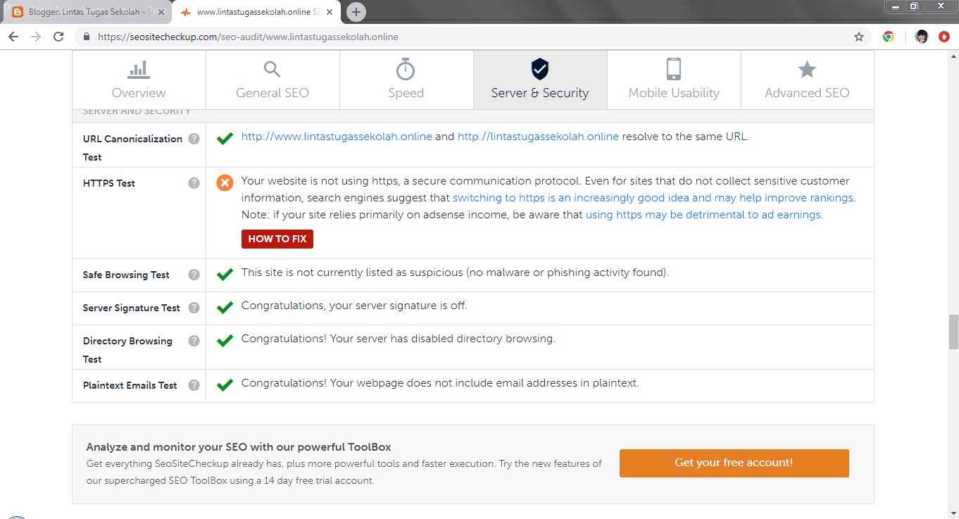 Cara Mengatasi Masalah Link Url Blog Not Secure Berbagi