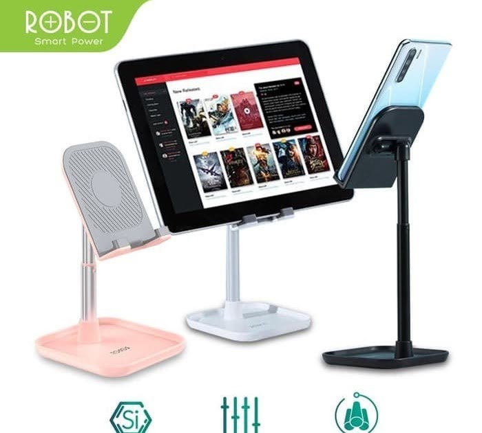 Review Phone Holder (Stand HP) Meja Robot RTUS04, Terbaik Terlaris Tokopedia