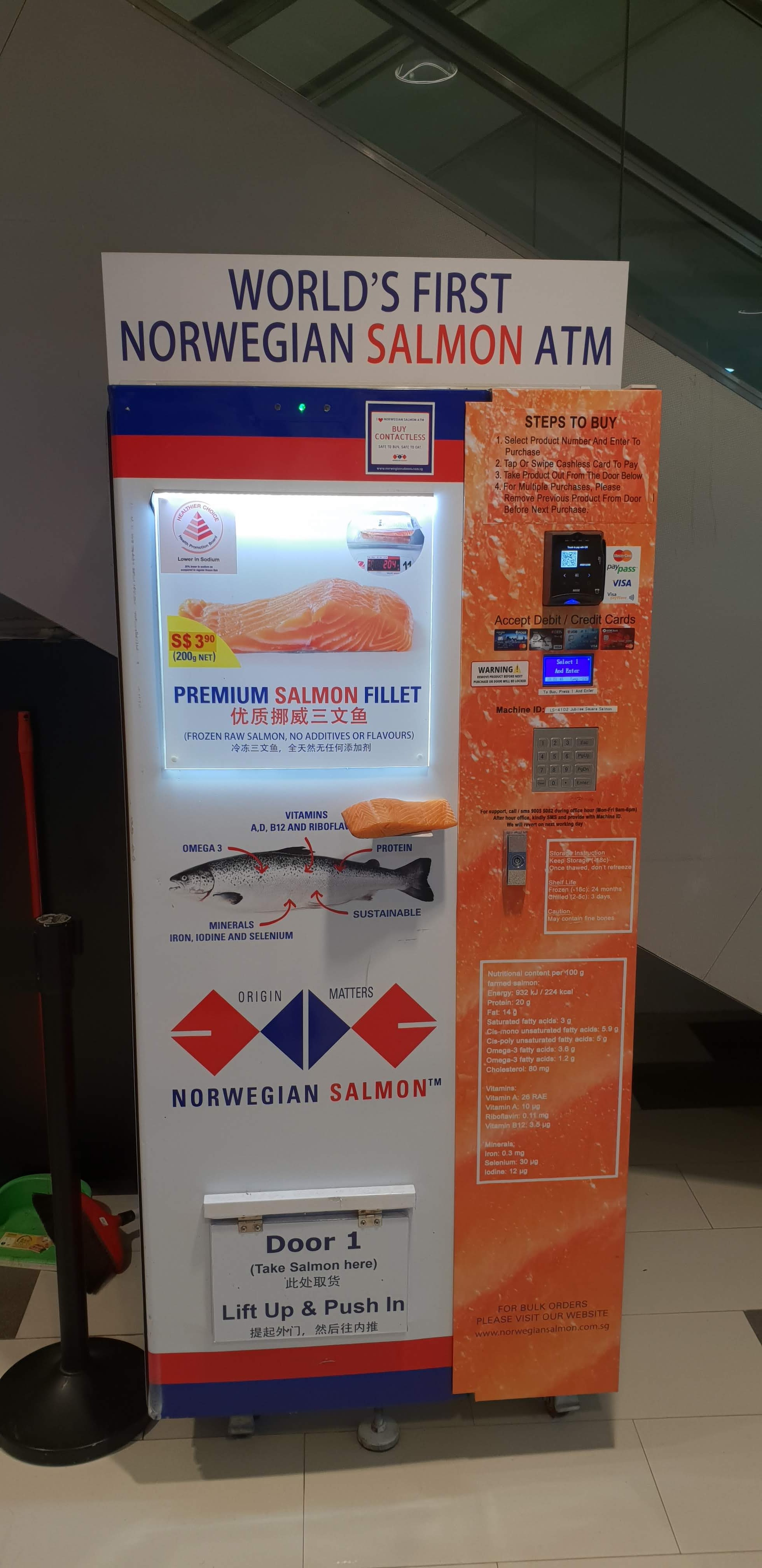 StayGate The world's first Norwegian Salmon ATM