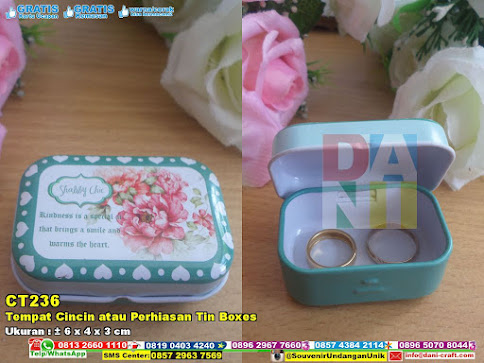 Tempat Cincin Atau Perhiasan Tin Boxes