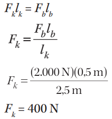 Rumus Tuas Contoh Soal Dan Pembahasan Pesawat Sederhana Tuas