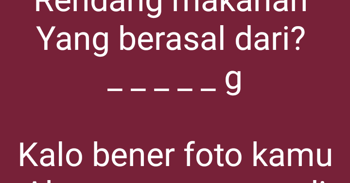 Pertanyaan Tantangan Buat Status Wa