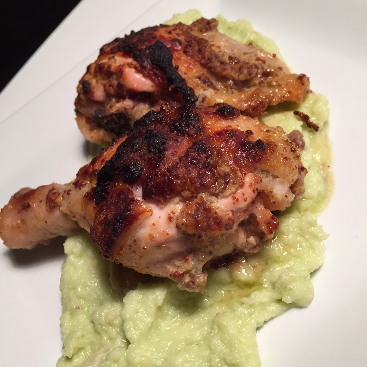 A Girl & Her Food WholeGrain Mustard Baked Chicken {Clean Eats}