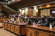 Kapolres Badung Bali,AKBP Roby Septiadi,S.I.K Hadiri Sidang Paripurna Masa Persidangan III Tahun 2020