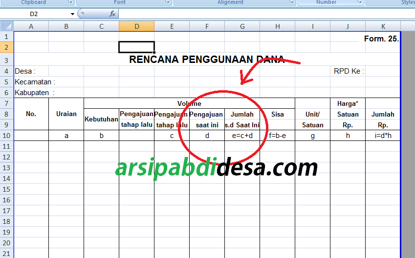 Rab Rehab Ruang Kelas Excel Download Berbagai Ruang