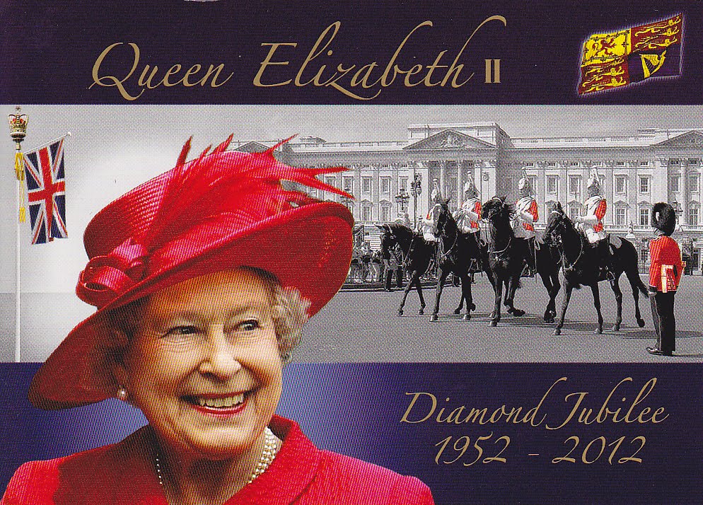 Postcard A La Carte UK Queen Elizabeth II Diamond Jubilee