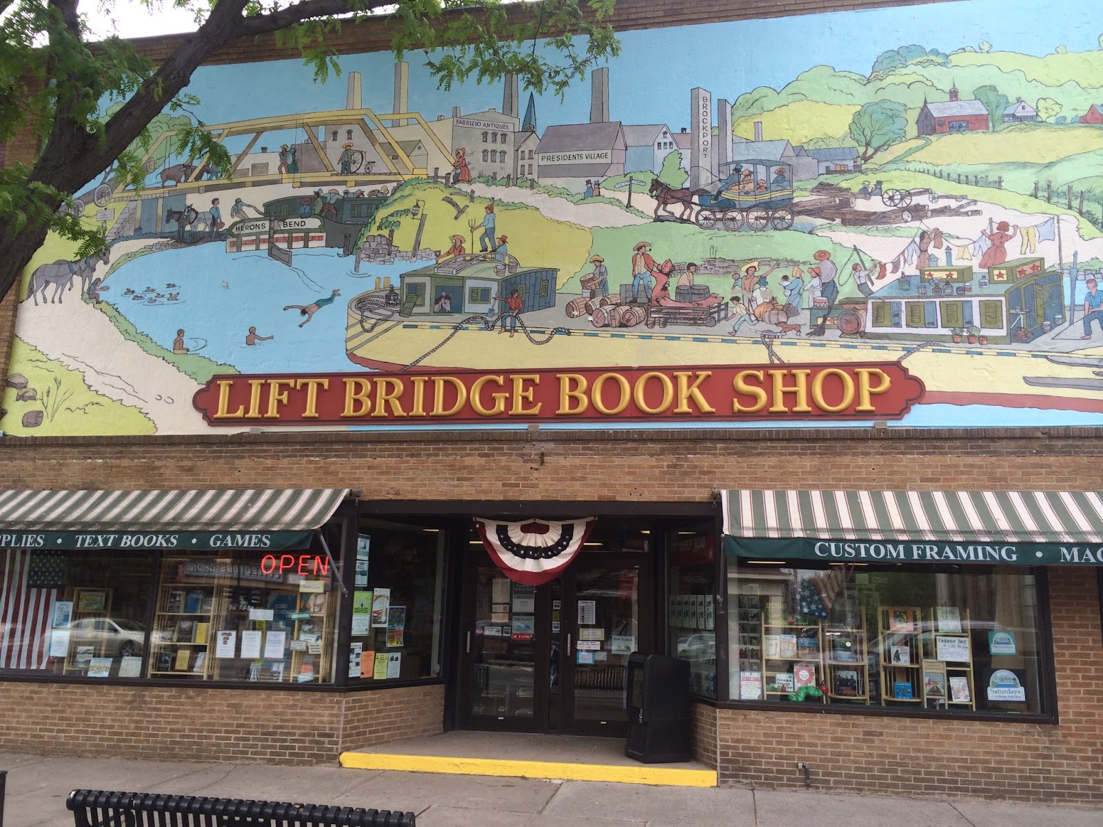 The Indie Bob Spot Lift Bridge Book Shop Brockport, NY