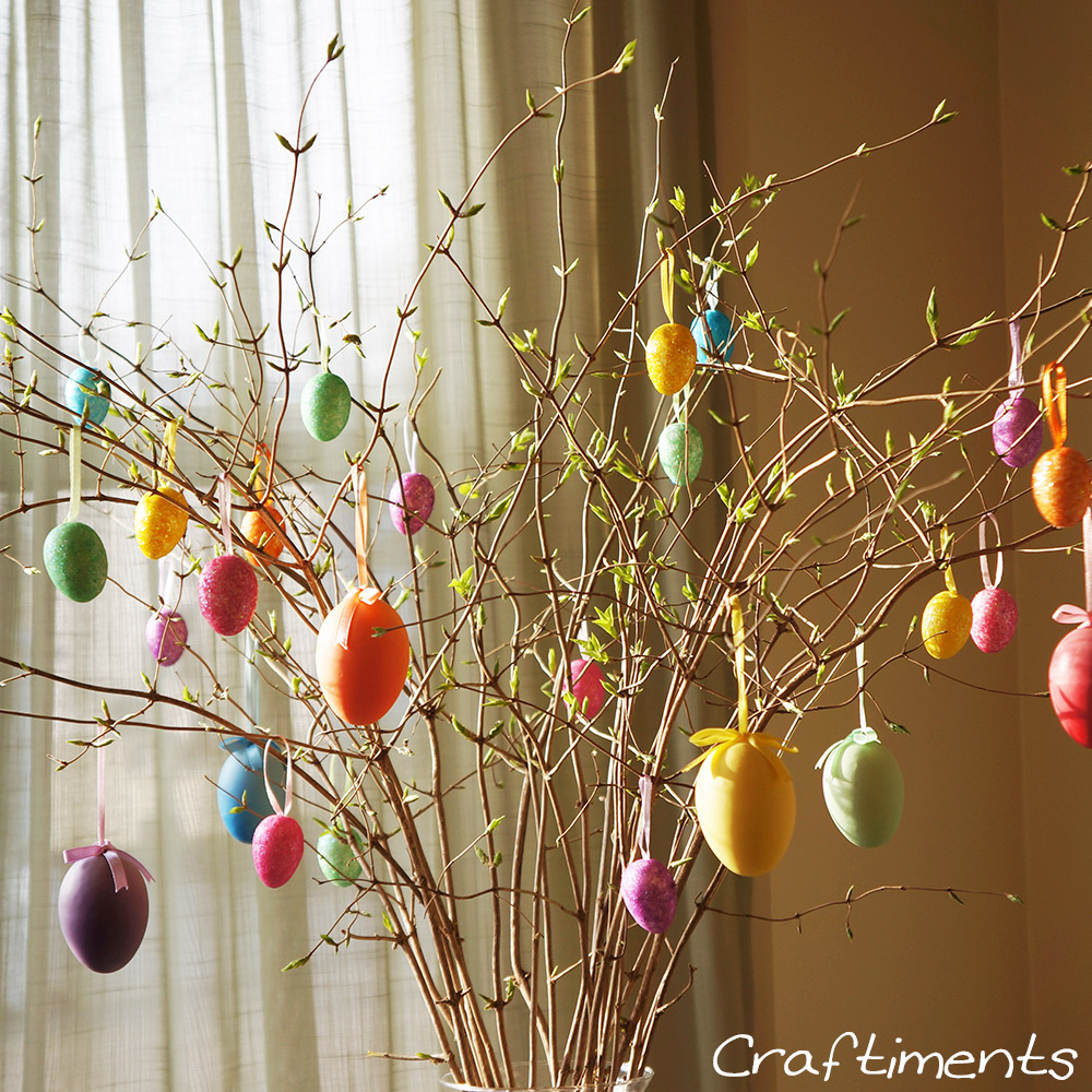 Craftiments:  Easter egg tree