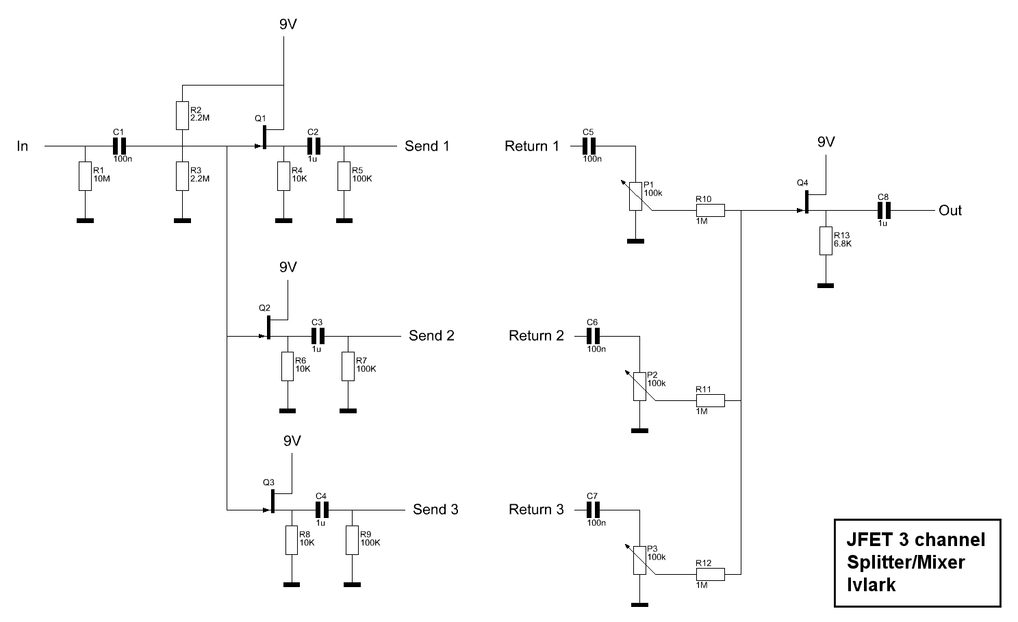 Treble booster/LPB-1-in-one with blend. How many pots? : r/diypedals