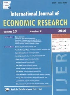 IJER  - INTERNATIONAL JOURNAL OF ECONOMIC RESEARCH