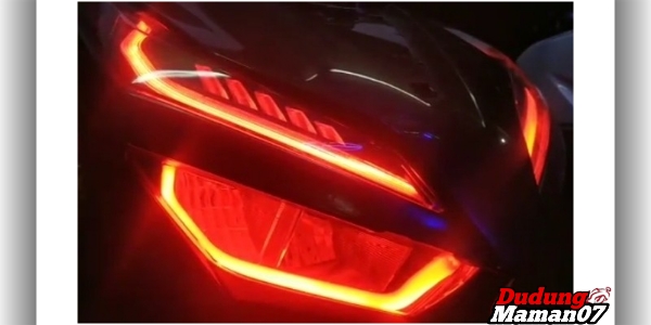 Tampilan Modifikasi Lampu Depan LED Motor Matic Terkini - Dudungmaman07