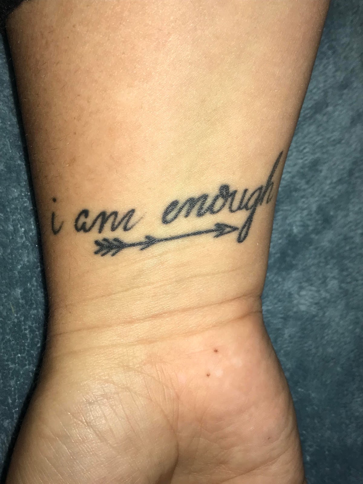 I Am Enough Manifestation Tattoo  Conscious Ink