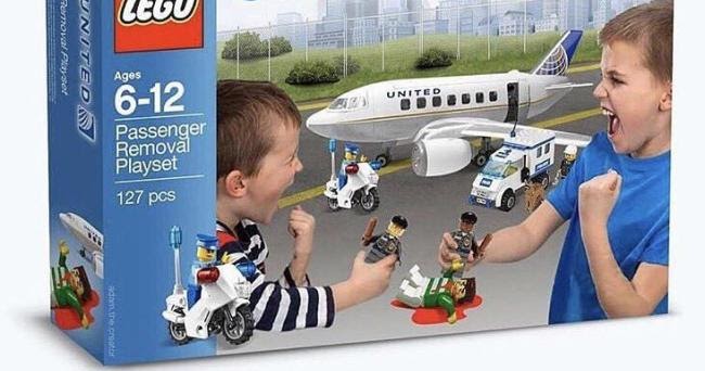 united airlines lego set