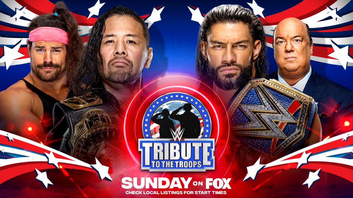 Grandes combates são anunciados para o WWE Tribute to the Troops