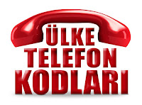 Bir telefon ahizesi altında ülke telefonları kodları yazısı