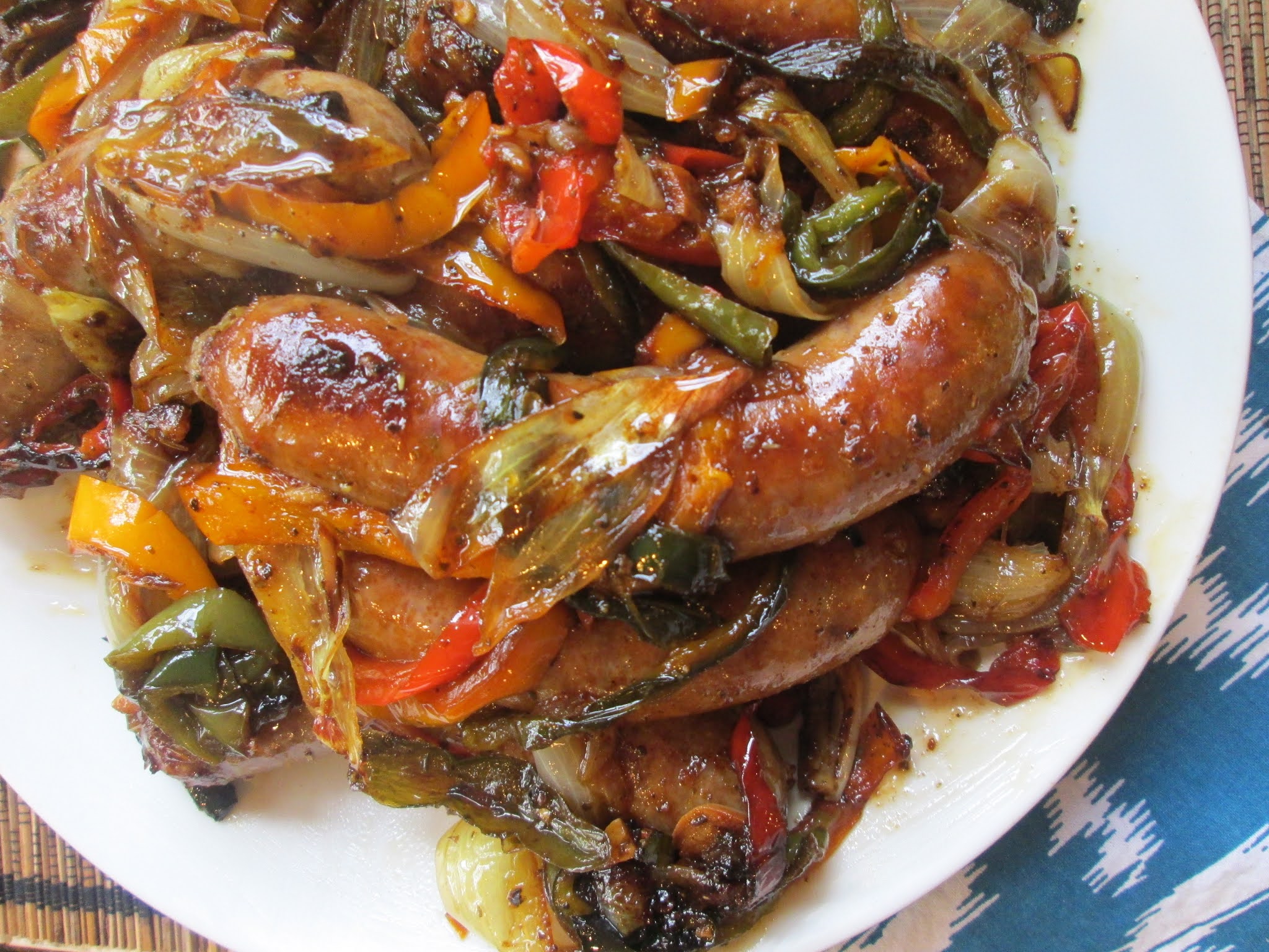 Stirring the Pot Ina Garten's Roasted Sausages, Peppers, and Onions