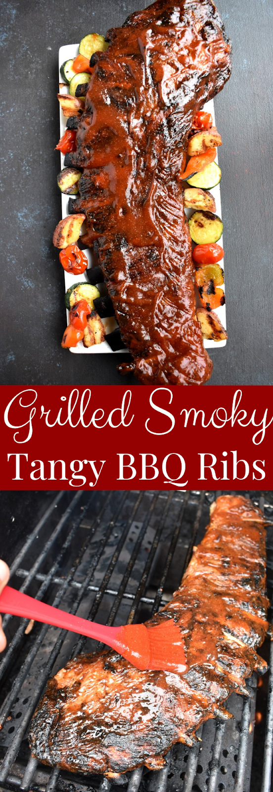 Grilled Smoky Tangy BBQ Ribs recipe