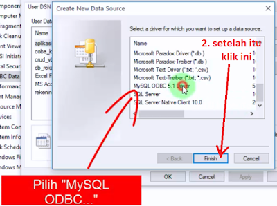 Tutorial Cara membuat Koneksi Database Mysql Memakai Connector Odbc  