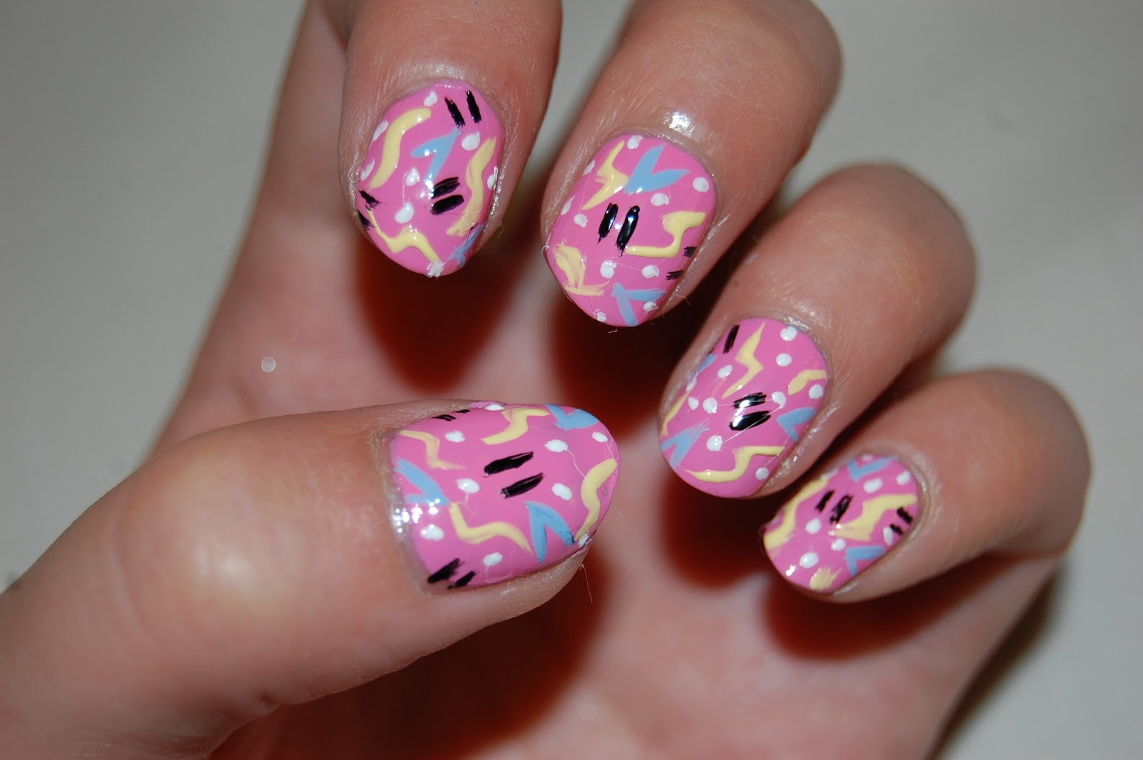 8. Graffiti-inspired nail art from the 90s - wide 6