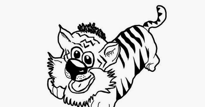Aubie The Tiger Coloring Page Coloring Pages