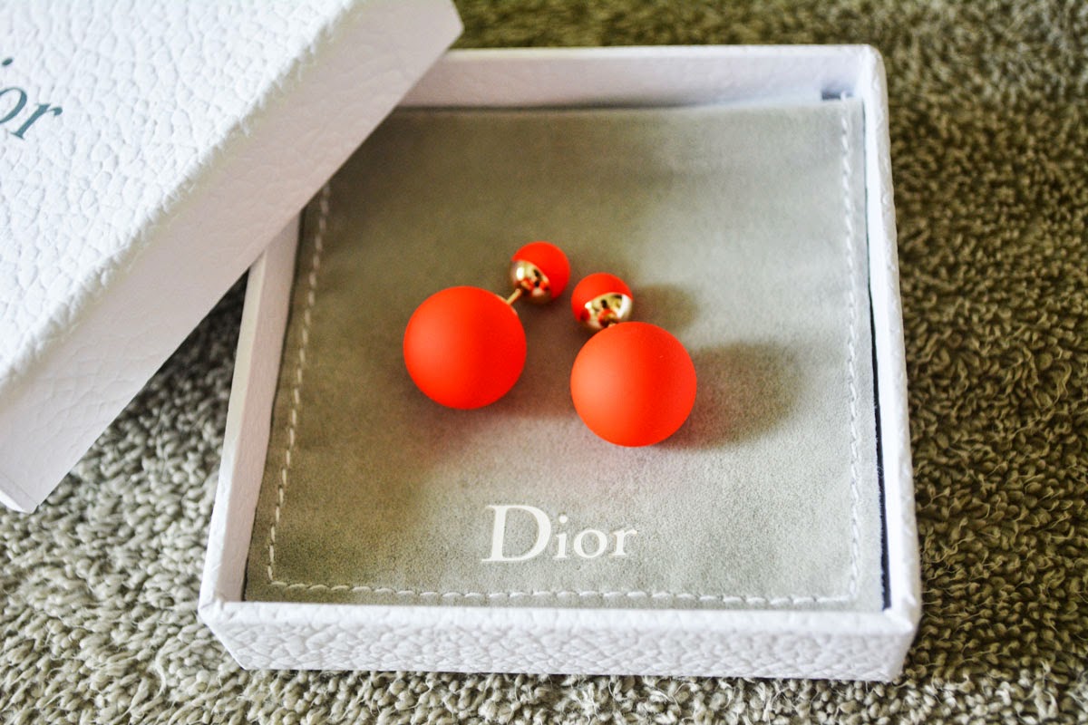 Dior earrings Review Product BNIB 100 AUTHENTIC Christian Dior Mise En Dior Tribal Red Matte