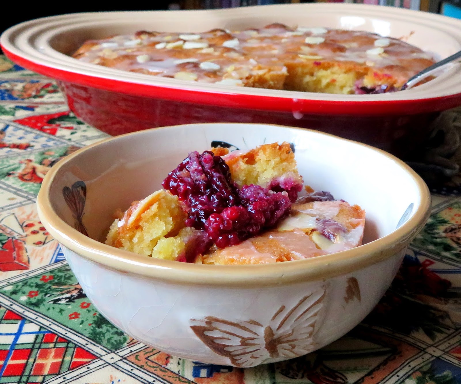 The English Kitchen Blackberry Bakewell Pudding