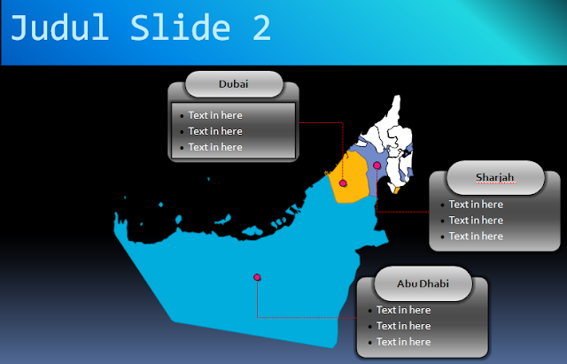 image: Slide 2 Template Powerpoint Peta Uni Emirat Arab