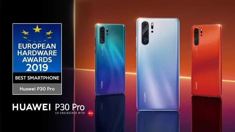 Huawei P30 Pro Wins Best Smartphone at the EHA 2019