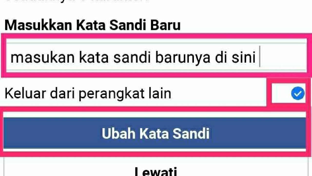 Cara membuka Facebook Lupa kata sandi nomor HP tidak aktif lewat HP