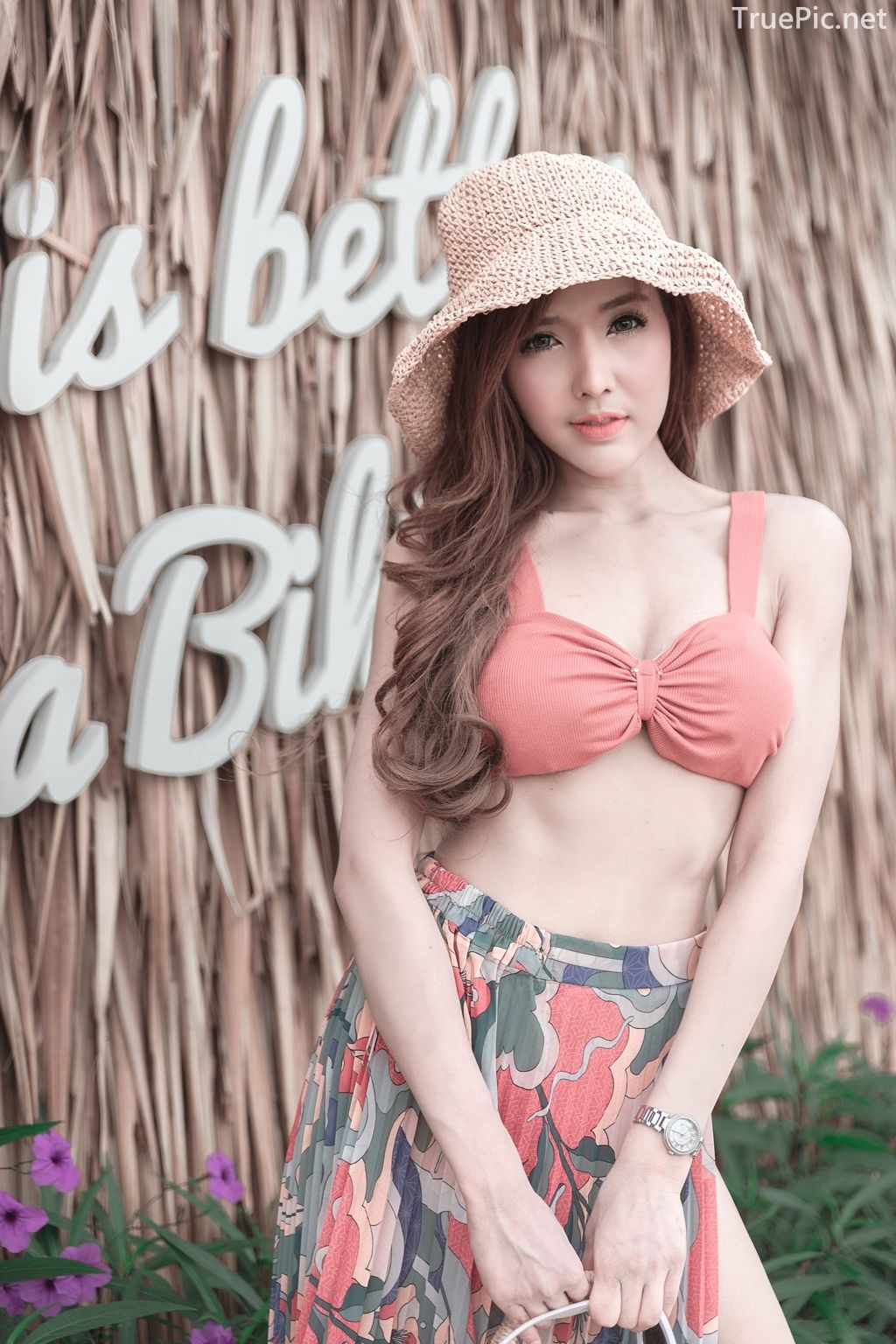 Thailand model - I'nam Arissara Chaidech - Pink Bikini on the beach - TruePic.net - Picture 25