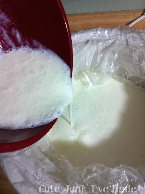 Homemade Crockpot Greek Yogurt - Milk and yogurt back into Crock Pot