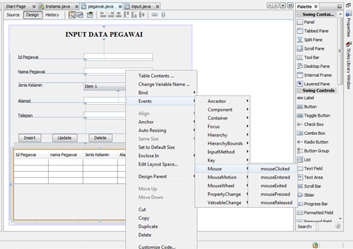 Membuat Program Input Data Menggunakan Netbeans IDE 7.3.1