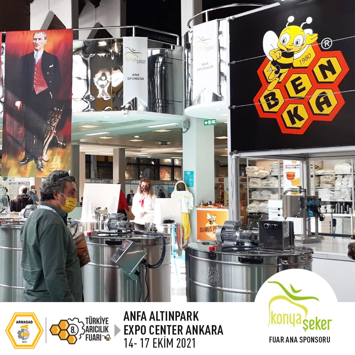 Armasad 8.Türkiye Arıcılık Fuarı 2021 ANKARA Altınpark fuar alanı, benka arıcılık