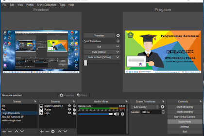 Laporan Live Streaming Talkshow Kelulusan dan Wisuda Serta Pelepasan Virtual MTsN 1 Tegal