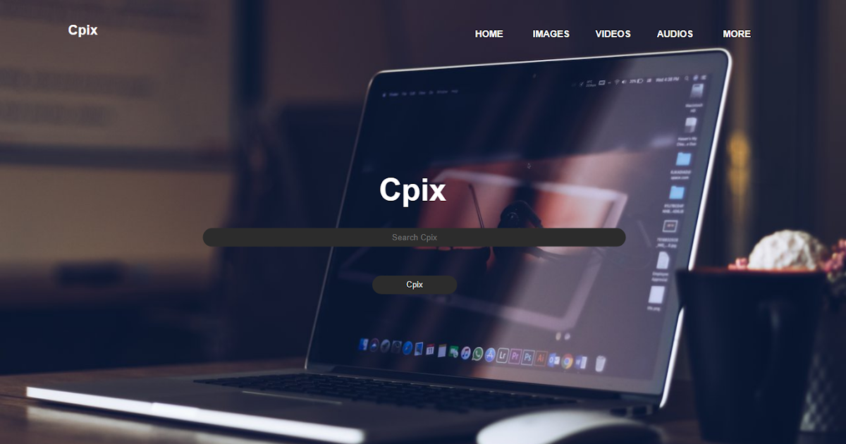 Cpix Search engine made using Html, Css and JavaScript.