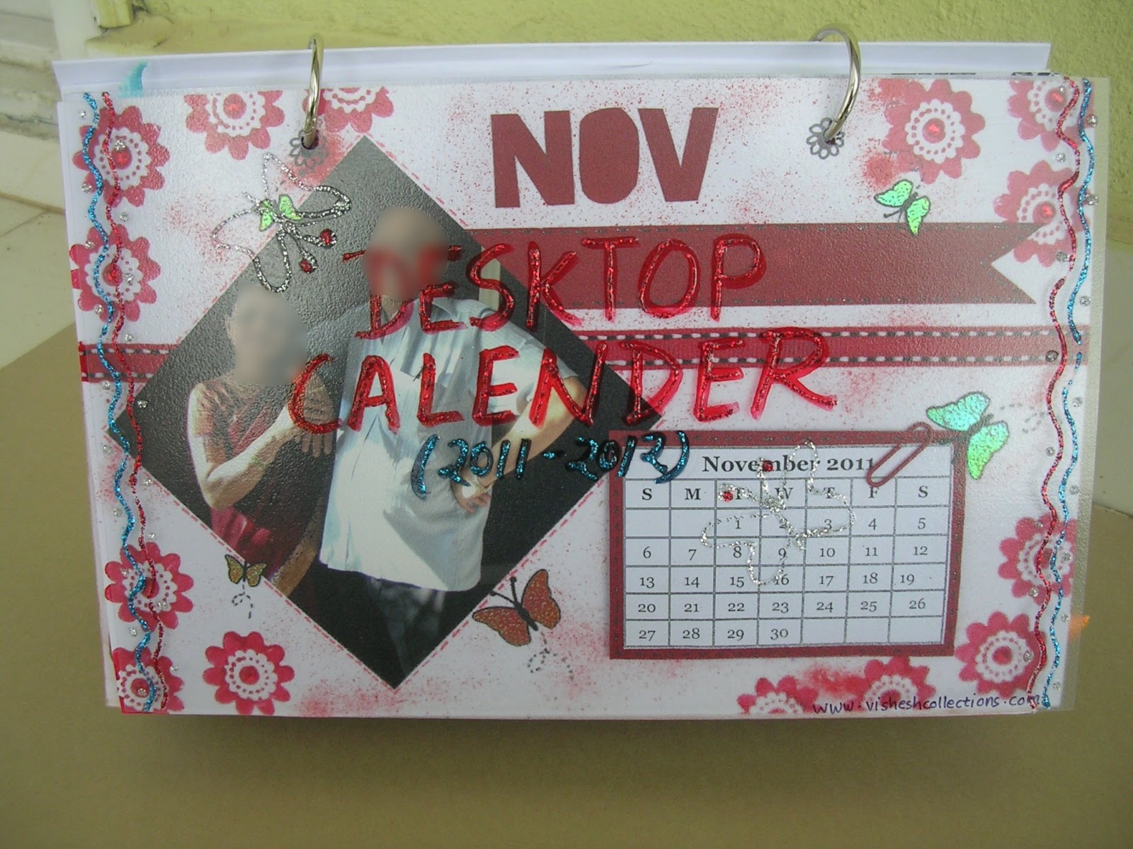 Handmade By Deepti Desktop Calendar Monthwise