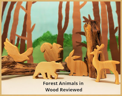 Wooden forest animals